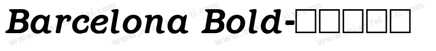 Barcelona Bold字体转换